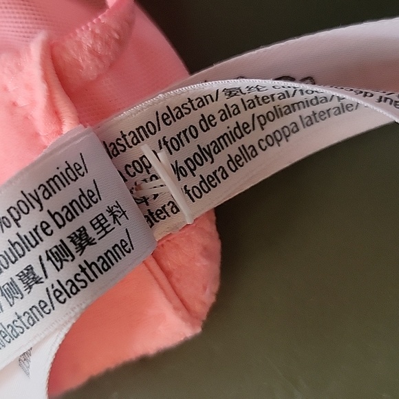 NEW Victorias Secret Dream Angels Unlined Push Up Bra Coral Pink Lace Dainty 36D - Picture 11 of 13